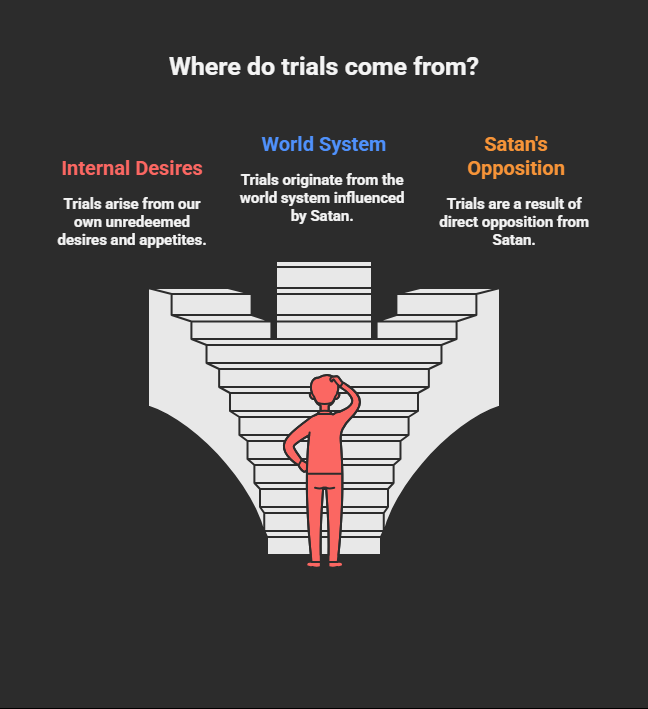 real sources of trials and temptations