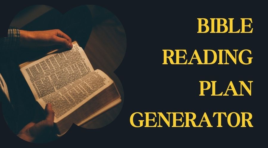 Bible reading plan generator