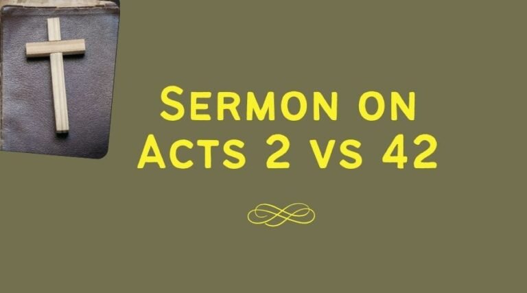Sermon on Acts 2 vs 42 7 Sermon on Acts 2 vs 42