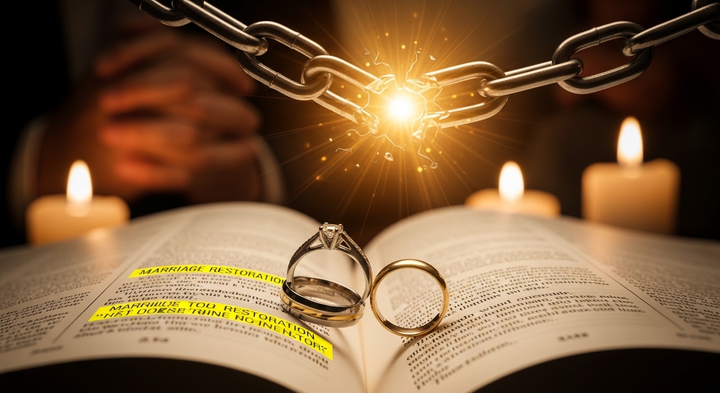 scriptures to pray for marriage restoration