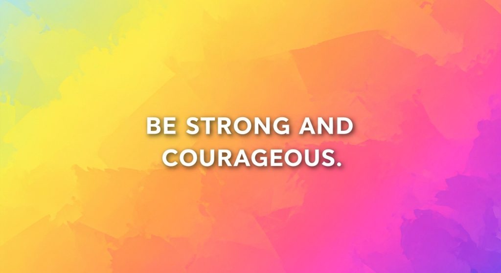 scripture cards be strong and courageous