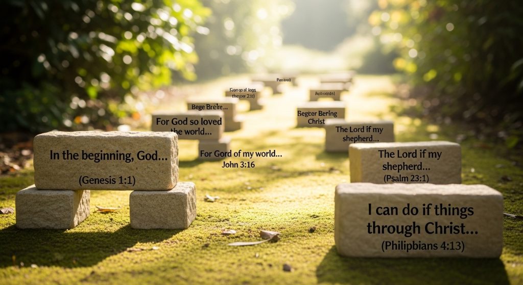 short and easy bible verses for a new believer to memorize