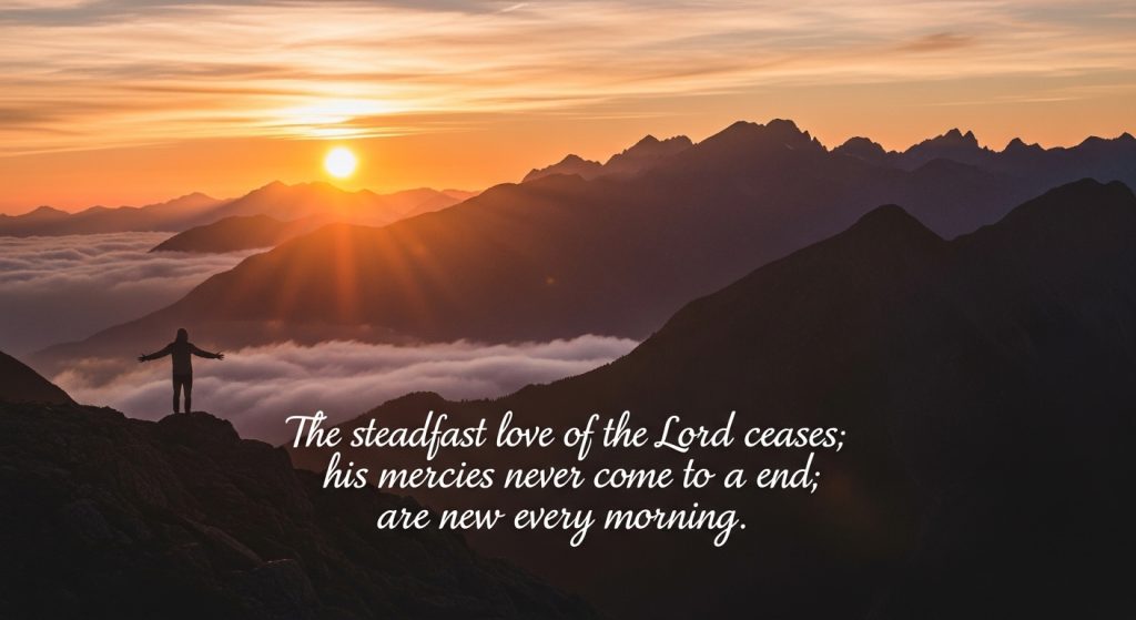 the steadfast love of God inspirational bible verse