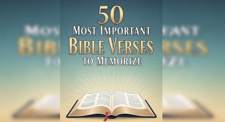 50 most important bible verses to memorize