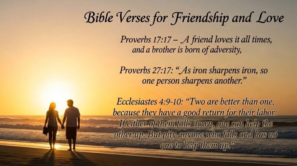 Bible verses for Friendship and Love