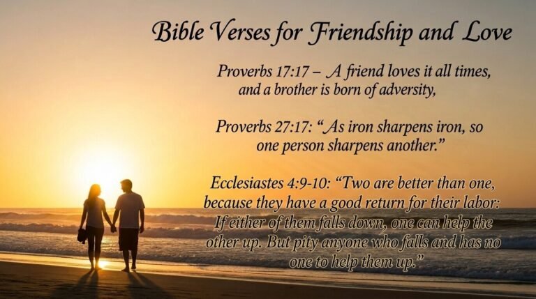 Bible verses for Friendship and Love