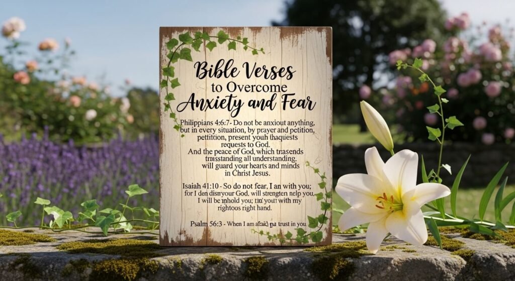 Bible verses to overcome anxiety and fear